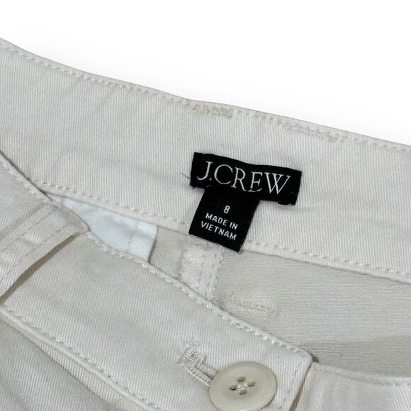 J. Crew Size 8 Pleated Capeside High Rise Chino Shorts Natural Khaki Old Money - Picture 5 of 11